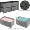 image:imagemDesign 2165 High Steel FrameWood Top Storage Dresser Furniture Unit with 5 Removable Fabric Drawers  Wide Bureau Organizer for Bedroom Living Room Closet  Lido Collection Charcoal Gray