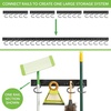 image:imagemDesign Adjustable Metal Steel Wall Mounted Storage Rack 20 Hook 64 Long Black
