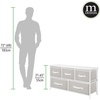 image:imagemDesign Chest of Drawers  Wide Set of Drawers with Wooden Top Shelf  Clothing Storage Tower for Socks Underwear Accessories  Light GreyWhiteLight GrayWhite