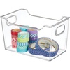 image:imagemDesign Deep Plastic Storage Organizer Bin Craft Room Organization for Classroom Studio Shelves and Closet  Storage for Sewing Art Supplies Yarn and Tools  Ligne Collection  4 Pack  Clear