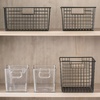 image:imagemDesign Deep Plastic Storage Organizer Bin Craft Room Organization for Classroom Studio Shelves and Closet  Storage for Sewing Art Supplies Yarn and Tools  Ligne Collection  4 Pack  Clear