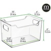 image:imagemDesign Deep Plastic Storage Organizer Bin Craft Room Organization for Classroom Studio Shelves and Closet  Storage for Sewing Art Supplies Yarn and Tools  Ligne Collection  8 Pack  Clear