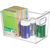 image:imagemDesign Deep Plastic Storage Organizer Bin Craft Room Organization for Classroom Studio Shelves and Closet  Storage for Sewing Art Supplies Yarn and Tools  Ligne Collection  8 Pack  Clear
