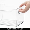 image:imagemDesign Deep Plastic Storage Organizer Bin Craft Room Organization for Classroom Studio Shelves and Closet  Storage for Sewing Art Supplies Yarn and Tools  Ligne Collection  8 Pack  Clear