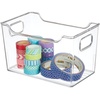 image:imagemDesign Deep Plastic Storage Organizer Bin Craft Room Organization for Classroom Studio Shelves and Closet  Storage for Sewing Art Supplies Yarn and Tools  Ligne Collection  8 Pack  Clear