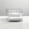image:imagemDesign Deep Plastic Storage Organizer Container Bin Closet Organization for Hallway Bedroom Linen Coat and Entryway  Holds Clothing Blankets Accessories Toys Ligne Collection 4 Pack Clear146 x 81 x 6 Pack of 4