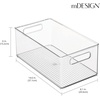 image:imagemDesign Deep Plastic Storage Organizer Container Bin Closet Organization for Hallway Bedroom Linen Coat and Entryway  Holds Clothing Blankets Accessories Toys Ligne Collection 4 Pack Clear146 x 81 x 6 Pack of 4