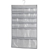 image:imagemDesign Fabric Baby Nursery Closet Organizer for Hats Bows Shoes Socks  Hanging 48 Pockets Gray