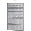 image:imagemDesign Fabric Baby Nursery Closet Organizer for Hats Bows Shoes Socks  Hanging 48 Pockets Gray