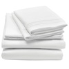 image:imagemDesign Full Size Superfine Brushed Microfiber Sheet Set  4 Pieces  Extra Soft Bed Sheets and Pillowcases  Easy Fit Deep Pockets  Wrinkle Resistant Comfortable amp Breathable  Optic White