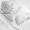 image:imagemDesign Full Size Superfine Brushed Microfiber Sheet Set  4 Pieces  Extra Soft Bed Sheets and Pillowcases  Easy Fit Deep Pockets  Wrinkle Resistant Comfortable amp Breathable  Optic White