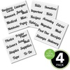 image:imagemDesign Home Organization Labels  Preprinted Label Stickers for Office Storage and Cleaning  Household Organizing for Jars Canisters Containers Bins and Boxes  32 Count  Black