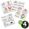 image:imagemDesign Home Organization Labels  Preprinted Label Stickers for Toy and Game Storage and Cleaning  Household Organizing for Jars Canisters Containers Bins and Boxes 24 Count ClearBlackImages
