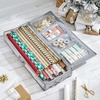 image:imagemDesign Long Gift Wrapping Organizer with Handles  Wrapping Paper Holder for Christmas and Holiday Giftwrap  Zipper Closure Storage Bag Container  TaupeTan