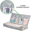 image:imagemDesign Long Gift Wrapping Organizer with Handles  Wrapping Paper Holder for Christmas and Holiday Giftwrap  Zipper Closure Storage Bag Container  TaupeTan