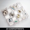 image:imagemDesign Makeup Organiser  Practical Cosmetics Storage Box with 2 Drawers and Shelf Space for Nail Polish Lip Stick Jewellery and More  Ideal Plastic Drawer Storage  TransparentClearClear
