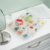 image:imagemDesign Makeup Organiser  Practical Cosmetics Storage Box with 2 Drawers and Shelf Space for Nail Polish Lip Stick Jewellery and More  Ideal Plastic Drawer Storage  TransparentClearClear