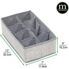 image:imagemDesign Nursery Storage Box  Set of 38 Pocket Fabric Storage Box  Ideal Baby Organiser and Wardrobe Storage for Nappies and More  Grey