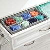 image:imagemDesign Nursery Storage Box  Set of 38 Pocket Fabric Storage Box  Ideal Baby Organiser and Wardrobe Storage for Nappies and More  Grey