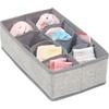 image:imagemDesign Nursery Storage Box  Set of 38 Pocket Fabric Storage Box  Ideal Baby Organiser and Wardrobe Storage for Nappies and More  Grey