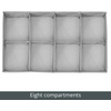 image:imagemDesign Nursery Storage Box  Set of 38 Pocket Fabric Storage Box  Ideal Baby Organiser and Wardrobe Storage for Nappies and More  Grey