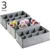 image:imagemDesign Nursery Storage Box  Set of 38 Pocket Fabric Storage Box  Ideal Baby Organiser and Wardrobe Storage for Nappies and More  Grey