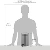 image:imagemDesign Pedal Bin  Metal Waste Bin with Pedal Lid and Plastic Bucket Insert  for Bathroom Kitchen and Office  3 Litre Household Rubbish Bin with Ergonomic Design  BlackGraphite Gray