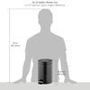 image:imagemDesign Pedal Bin  Metal Waste Bin with Pedal Lid and Plastic Bucket Insert  for Bathroom Kitchen and Office  3 Litre Household Rubbish Bin with Ergonomic Design  BlackBlack