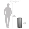 image:imagemDesign Pedal Bin  Metal Waste Bin with Pedal Lid and Plastic Bucket Insert  for Bathroom Kitchen and Office  3 Litre Household Rubbish Bin with Ergonomic Design  BlackGraphite Gray