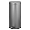 image:imagemDesign Pedal Bin  Metal Waste Bin with Pedal Lid and Plastic Bucket Insert  for Bathroom Kitchen and Office  3 Litre Household Rubbish Bin with Ergonomic Design  BlackGraphite Gray