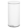 image:imagemDesign Pedal Bin  Metal Waste Bin with Pedal Lid and Plastic Bucket Insert  for Bathroom Kitchen and Office  3 Litre Household Rubbish Bin with Ergonomic Design  BlackWhite