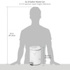 image:imagemDesign Pedal Bin  Metal Waste Bin with Pedal Lid and Plastic Bucket Insert  for Bathroom Kitchen and Office  3 Litre Household Rubbish Bin with Ergonomic Design  BlackWhite Marble