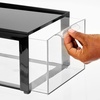 image:imagemDesign Plastic Desk Organizer and Storage Bin wPull Out Drawer  Stackable Office Storage Container for Office Supplies  Desktop Drawer Organizer  Lumiere Collection  8 Pack  BlackClear