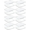 image:imagemDesign Plastic Playroom and Gaming Storage Organizer Box Containers with Hinged Lid for Shelves or Cubbies Holds Small Toys Building Blocks Puzzles Markers Controllers or Crayons 8 Pack Clear55 x 66 x 3 Pack of 8