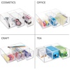 image:imagemDesign Plastic Stackable Desktop Organizer Tower Storage Station with 3 Drawers for Home Office  Holds Pens Sticky Notes Binder Clips Notepads Gel Pens or Erasers  Lumiere Collection  Clear