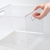 image:imagemDesign Plastic Storage Organizer Container Bin Closet Organization for Hallway Bedroom Linen Coat and Entryway  Holds Clothing Blankets and Accessories Ligne Collection 4 Pack Clear10 x 10 x 8 Pack of 2