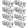 image:imagemDesign Plastic Video Game and DVD Storage Organizer  Game and Movie Disc Holder Bin with Handles for Home Media Console Stand and Closet Shelf  Ligne Collection  8 Pack  Smoke GraySmoke Gray
