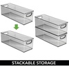 image:imagemDesign Plastic Video Game and DVD Storage Organizer  Game and Movie Disc Holder Bin with Handles for Home Media Console Stand and Closet Shelf  Ligne Collection  8 Pack  Smoke GraySmoke Gray