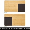 image:imagemDesign Portable Bamboo Wood Lapdesk Table Tray for Laptop with Slots for Phone and Tablet  Left and RightHanded Design for Work Writing Artists Dorm Homework and Crafting  NaturalTan