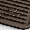image:imagemDesign Premium Quality Square Pet Food and Water Bowl Feeding Mat for Dogs and Cats Waterproof NonSlip Durable Silicone Placemat  Food Safe  Small Linelle Collection  Espresso BrownEspresso Brown