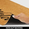 image:imagemDesign Rectangular Coir and Rubber Entryway Welcome Doormat with Natural Fibers for Indoor or Outdoor Use  Decorative Script Hello Design  NaturalBlackNatural Cursive Welcome