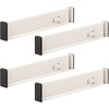 image:imagemDesign Set of 4 Drawer Dividers  Expandable Drawer Organiser Set with Protective Foam Ends  Useful Kitchen Accessories  CreamCream