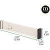 image:imagemDesign Set of 4 Drawer Dividers  Expandable Drawer Organiser Set with Protective Foam Ends  Useful Kitchen Accessories  CreamCream