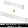image:imagemDesign Set of 4 Drawer Dividers  Expandable Drawer Organiser Set with Protective Foam Ends  Useful Kitchen Accessories  CreamWhite