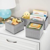image:imagemDesign Set of 5 Kids Storage Boxes  Fabric Storage Boxes in Multiple Sizes  Ideal for Clothing Nappy and Toy Storage  Grey