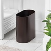 image:imagemDesign Slim PillShaped Metal 198 Gallon7 Liter Recycle Trash Can Wastebasket Garbage Container Bin  Bathroom Kitchen Bedroom Office  Durable Stainless Steel Mirri Collection BlackBronze