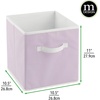 image:imagemDesign Small Fabric Collapsible Organizer Cube Bin Box with Front Handle for Cube Furniture Units Closet or Bedroom Storage Holds Clothing and Linens  Lido Collection  6 Pack  Bright Multicolor