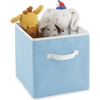 image:imagemDesign Small Fabric Collapsible Organizer Cube Bin Box with Front Handle for Cube Furniture Units Closet or Bedroom Storage Holds Clothing and Linens  Lido Collection  6 Pack  Bright Multicolor