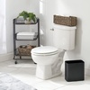 image:imagemDesign Small Metal 24 Gallon9 Liter Trash Can Wastebasket Garbage Bin for Bathroom Slim Rubbish Waste Bin Trashcans  Mirri Collection  Gray 23578MDBSTBlack