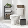 image:imagemDesign Small Metal 24 Gallon9 Liter Trash Can Wastebasket Garbage Bin for Bathroom Slim Rubbish Waste Bin Trashcans  Mirri Collection  Gray 23578MDBSTGraphite Gray
